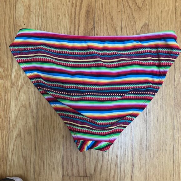 Mossimo bright multicolor striped bikini bottom size S - Picture 3 of 6